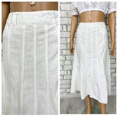 White Linen skirt womens white long skirt White skirt maxy skirt retro skirt holiday skirt Hippie skirt summer skirt classic skirt M 2P 40% Linen   60% Lyocel height of the woman in the photo - 180 cm Please refer to photos for details of condition. Condition: very good vintage Measurements: Length: 75 cm/29.5" Waist 75 cm/29.5" Hips: 110 cm/43.3" Size:  UK-12  RUS-38 M note The color on the pictures may vary due to monitor settings and light reflections. Ready to ship Please do not hesitate to Spring White Lined Maxi Skirt, Elegant White Maxi Skirt For Summer, White Pleated Beach Skirt, White Pleated Knee-length Skirt, White Flared Maxi Skirt For The Beach, White Flared Maxi Skirt For Beach, White Pleated Skirt For Beach, White Lined Skirt For Spring, White Flared Maxi Skirt For Summer