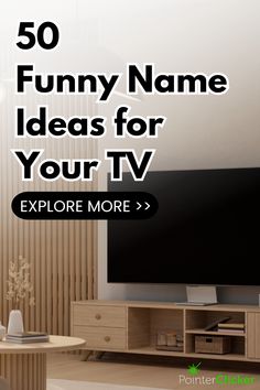 funny name ideas for tv Creative Nicknames, Weird Names, Funny Names, You Smile, Smart Tv, Tv Stand, Make You Smile, 50 %