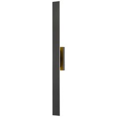 an image of a door handle on the side of a wall mounted light fixture in black and gold