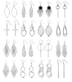 PRICES MAY VARY. 【Economic Earrings Set】: Comes with 16 pairs different fashion earrings, offer you many choices of daily wearing, economical and affordable, the fish-hook closures make for easy on and off and provide graceful movement every time you turn your head, also they are lightweight silver-tone earrings, can easy to wear all day 【Ideal Accessory】: These silver earrings offering stunning style and elegant appeal, will add classical sophistication to your style, would be a great addition Graceful Movement, Wholesale Earrings, Stunning Style, Cute Box, Silver Jewelry Fashion, Drop Dangle Earrings, French Wire, Bohemian Earrings, Earrings Vintage