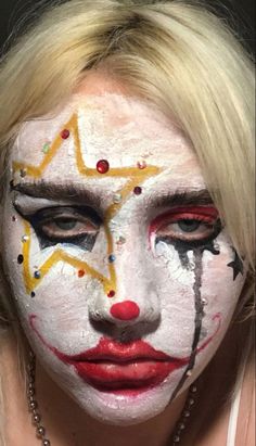 Jester Makeup, Drag Make-up, Show Makeup, Graphic Makeup, Swag Makeup, Clown Makeup, Eye Makeup Art, Cosplay Makeup, Pretty Makeup