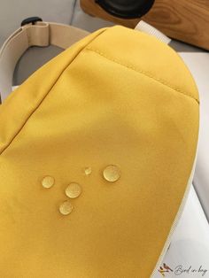 BirdinBag - Unisex Waist Bag with Stylish Medium Letter Patch Decoration Travel Softback Shoulder Bag, Travel Shoulder Bag Softback, Travel Shoulder Bag With Softback Shape, Portable Yellow Crossbody Shoulder Bag, Functional Softback Shoulder Bag For School, Casual Yellow Shoulder Bag For Outdoor, Casual Yellow Softback Bag, Outdoor Bag With Adjustable Strap And Softback, Large Capacity Nylon Pouch Bag