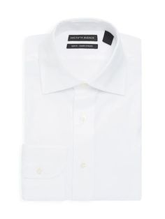 Please note: Customer feedback suggests this item runs large. Consider ordering a size down..EXCLUSIVELY AT SAKS OFF FIFTH. This smart-looking, cotton dress shirt is cut to lend a flattering slim fit and is perfect for a sophisticated look..Point collar.Long sleeves.Button barrel cuffs.Button front.Cotton.Machine wash.Imported.SIZE & FIT.Slim fit.Please note: Customer feedback suggests this item runs large. Consider ordering a size down. EXCLUSIVELY AT SAKS OFF FIFTH. This smart-looking, cotton Fitted Cotton Dress Shirt For Summer, Slim Fit Cotton Shirt With Spread Collar, Classic Fitted Cotton Shirt, Elegant Cotton Dress Shirt For Summer, Elegant Cotton Summer Dress Shirt, Elegant Slim Fit Cotton Shirt, Fitted Cotton Shirt For Formal Occasions, Fitted Cotton Shirt With Spread Collar, Fitted Cotton Dress Shirt With Spread Collar