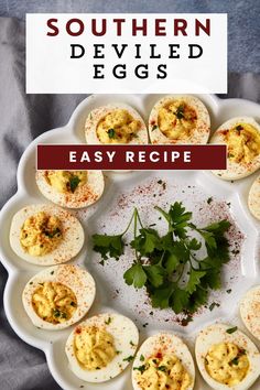 A platter of deviled eggs. Classic Deviled Eggs Recipe, Southern Deviled Eggs, Classic Deviled Eggs, Deviled Eggs Recipe Classic, Deviled Eggs Easy, Deviled Eggs Classic, Gluten Free Egg Free, Deviled Eggs Recipe, Eggs Recipe