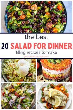 the best salad for dinner filling recipes to make