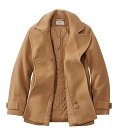 Women's Classic Lambswool Peacoat | Casual Jackets at L.L.Bean Camel Peacoat, Wool Coats For Women, Peacoat Women, Peacoat Womens, Shopping Wishlist, Basic Wardrobe, Womens Jackets Casual, Built To Last, Wool Peacoat