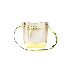 Style: Michael Kors Emilia Small Canvas Snake Print Bucket Messenger Handbag (Buttercup). Material: Canvas Patent Leather. Features: Inner Slip Pocket Smooth Leather Lining Adjustable/Detachable Crossbody Strap Magnetic Snap Closure. Measures: 25.4cm W X 25.4cm H X 15.24cm D. Material: Nbsp. Michael Kors Yellow Shoulder Bag For Travel, Michael Kors Yellow Travel Shoulder Bag, Yellow Michael Kors Travel Bag, Michael Kors Yellow Shopping Bag, Yellow Michael Kors Leather Shoulder Bag, Michael Kors Yellow Leather Shoulder Bag, Michael Kors Yellow Rectangular Shoulder Bag, Yellow Bucket Bag With Gold-tone Hardware, Michael Kors Spring Bags With Detachable Strap