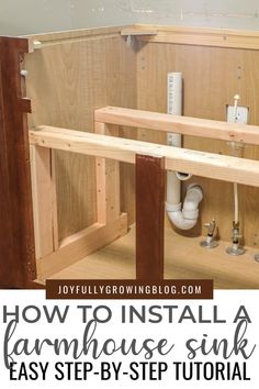 how to install a farmhouse sink with easy step by step instructions for diy home improvement