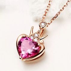 Pink Heart Cz Diamond Silver Necklace New - Chain: Genuine Sterling Silver (Stamped) Send An Offer! Size: 40cm 18k, Rose Gold, Stainless Steel, Unique, Sapphire, 14k, Carat, Diamond, Promise Ring, Engagement, Bridal, Vintage, Retro, Boho, Bracelet, Carat, Teardrop, Natural, Stamped, Princess, Stone, Moonstone, Cushion, 925 Sterling Silver Stamped, Zircon, Shiny, Cz, Dangle, Drop, Casual, Band, Platinum, Plated, Zircon, Gold, Micro, Diamond, Pearl, Ruby, Bridal, Asymmetrical, Etc. Ruby Heart Pendant, Pink Sapphire Pendant, Crown Pendant, Sapphire Necklace Pendants, Silver Diamond Necklace, Green Yellow Blue, Sapphire Pendant, Rosa Pink, Red Green Yellow