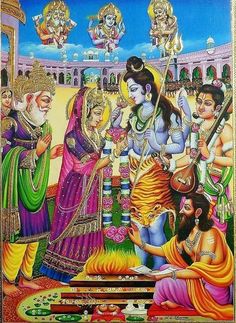 Shiva Parvati Marriage, Shiva Ratri, Hindi Art, Mahadev Parvati, Shiva And Parvati, God Photos, Shiv Shakti, Frozen Pictures, Shiva Parvati