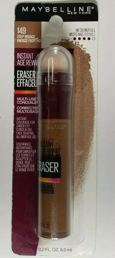 Maybelline Instant Age Rewind Eraser  Concealer 149 Deep Bronze. Condition is New. Shipped with USPS First Class. Eraser Concealer, Maybelline Age Rewind, Maybelline Age Rewind Concealer, Age Rewind Concealer, Maybelline Instant Age Rewind, Age Rewind, Maybelline New York, First Class, Drink Bottles