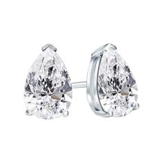 Diamond solitaire studs are a signature everyday piece of jewelry. They are a classic and a statement simultaneously. Diamonds Shape: Pear Shape Center Diamond (1) Weight: 1.33 ct Diamond Color: I Diamond Clarity: SI2 (Slightly Included 2) Certificate: GIA 5191574463 Center Diamond (2) Weight: 1.18 ct Diamond Color: I Diamond Clarity: SI2 (Slightly Included 2) Certificate: GIA 5192574472 Metal: 18K White Gold Metal Wt: 2.15 gms Setting: Prong Set Head Style: 3 Prong V Prong Head Non Threaded Pos Black Diamond Pendant, Black Diamond Studs, Halo Diamond Earrings, Solitaire Diamond Pendant, Colored Diamond Rings, Gold Diamond Studs, White Gold Studs, Pear Cut Diamond, Solitaire Studs