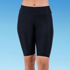 Step out in confidence with Calypsa's Long Bike Swim Shorts. The high-waisted design ensures they sit comfortably just below your natural waist, complemented by a wide waistband for added style and support. With an inseam length of 11” for a size small, they provide a little more coverage, making them perfect for active beach days, cycling by the seaside, or just lounging with a book under the shade. Safety in the sun is paramount, and that's why these shorts come with UPF 50+ sun protection, sh The Seaside, Beach Days, Wide Waistband, Black Media, Swim Shorts, Beach Day, Upf 50, Sun Protection, A Book