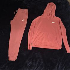 Only Wore Once So In Brand New Condition The Sweatpants Are Joggers And They Do Have Pockets As Well As The Jacket . Nike Casual Loungewear Sets, Nike Long Sleeve Loungewear Sets, Nike Loungewear Sets, Nike Long Sleeve Tracksuit For Loungewear, Nike Casual Long Sleeve Sets, Casual Nike Long Sleeve Sets, Nike Tracksuit, Nike Pink, Nike Pants