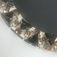 Stunning Chunky Headlight Triangle Rhinestone Bracelet Huge - Etsy Glam Art Deco, Hollywood Jewelry, Old Hollywood Glam, Vintage Gifts Ideas, Mid Century Jewelry, Hollywood Glam, Old Hollywood Glamour, Deco Jewelry, Vintage Vogue