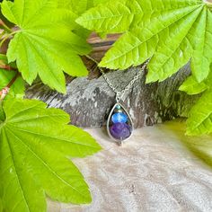 Violet Droplet Necklace - Studio Selyn Droplet Necklace, Healing Inspiration, Chalcedony Crystal, Chalcedony Necklace, Tourmaline Crystal, Blue Chalcedony, Herkimer Diamond, Energy Crystals, Smokey Quartz