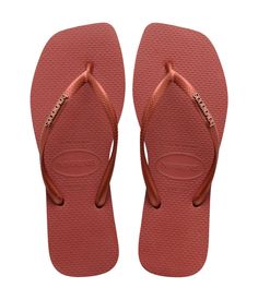 PRICES MAY VARY. Square toe, Metallic, Rubber toe post, thong Flip Flop Images, Sandals For Beach, Slim Logo, Square Logo, Rubber Flip Flops, Havaianas Flip Flops, O Logo, Pool Days, Designer Sandals