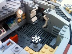 the interior of a lego star wars space station