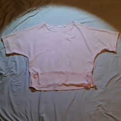 New York & Company Stretch Light Pink Crepe Textured Blouse W/Shirred Elastic At Back Hem Polyester, Spandex Size Xl New W/Tags Questions? Leave A Comment Below Or Bundle And Comment In The Bundle! Offers Welcome; The Worst I Can Do Is Decline, But I Will Always Accept Or Counter Reasonable Offers. #'S Bunched, Gathered, Rose Pink 4t-Sh Stretch Crew Neck Top For Daywear, Casual Pink Viscose Tops, Pink Viscose Tops For Summer, Summer Viscose Crew Neck Blouse, Short Sleeve Viscose Tops For Daywear, Viscose Short Sleeve Tops For Daywear, Textured Blouse, White Dress Top, White Peplum Tops