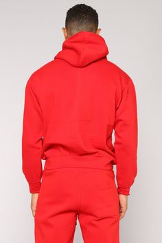 Available In Black, Heathered Grey, White, Navy, Red, Orange, Pink And Blue Hood With Drawstring Long Sleeve Kangaroo Pocket Ribbing On Cuffs And Hem Female Model Is Wearing Size Medium 80% Cotton 20% Polyester Imported | Mens Tyson Hoodie in Red size Medium by Fashion Nova Sporty Outfits Men, Winter Leather Jackets, Biker Coat, Hoodies Men Style, Tracksuit Men, Mens Winter Coat, Hoodie Outfit, Sporty Outfits, Female Model