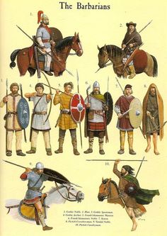 an old book with different types of knights