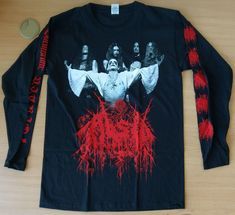 ABSU - Barathrum: V.I.T.R.I.O.L. (Longsleeve T-Shirt) red print version T-shirt High Quality Silkscreen Print, 6 Colors, Big Front Image Band: ABSU Title: Barathrum: V.I.T.R.I.O.L. Condition: new Colour: Black Material: Cotton 100% ...Feel free to ask other sizes... ------------------------- - Registered worldwide airmail shipping with tracking number - Safe packaging - Combine orders support - Feel free to ask any questions Silkscreen Print, Silk Screen Printing, Black Metal, Tracking Number, New Color, Ukraine, Graphic Sweatshirt, Packaging, Feel Free