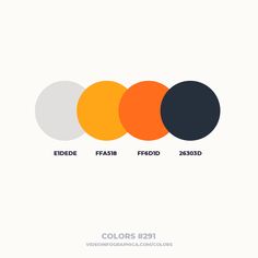 three different colors are shown in the same color scheme, and one is orange, white,