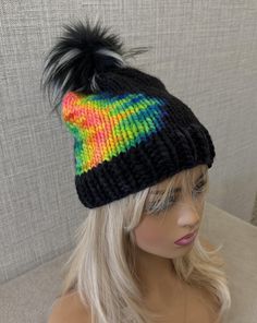 Super Chunky 100% Merino chunky hat. One size fits most adults. Pattern: A Whimsical Wood Yarn Co. - Instant Assification Planned Pooling Asshat & Cowl (Bulky Yarn) Assigned Pooling, Planned Pooling, Chunky Hat, Thermal Imaging, Super Chunky, Bulky Yarn, Festival Season, Caps Hats, Accessories Hats