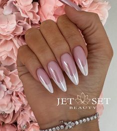 61+ Stunning Pink Chrome Nail Ideas For 2025 - DrExplains Almond Nails Chrome, Brown Acrylic Nails, Multicolored Nails, Nails Chrome, Toe Nail Color