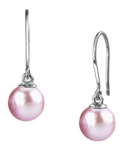 These elegant pearl earrings feature two pink freshwater cultured pearls on 14K gold backings. These pearls are AAAA quality with very high luster.
These earrings come packaged in a beautiful jewelry gift box with an official certificate of authenticity. Elegant Pink Pearl Charm Jewelry, Elegant Pink Pearl Jewelry, Hypoallergenic Pink Jewelry For Formal Occasions, Feminine Dangle Pearl Earrings For Formal Occasion, Feminine Formal Pearl Dangle Earrings, Classic Pink Akoya Pearl Jewelry, Pink Dangle Pearl Earrings For Formal Occasions, Pink Drop Pearl Earrings For Formal Occasions, Classic Pink Earrings For Formal Occasions