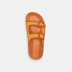 Rubber upper Man-made leather lining and footbed EVA outsole Slip on 2 heel Style No. CR875 Leather Flat Footbed Sandals With Textured Footbed, Flat Leather Footbed Sandals With Textured Footbed, Orange Leather Sandals With Cushioned Footbed, Flat Leather Sandals With Textured Footbed, Brown Round Toe Sandals With Textured Footbed, Orange Sandals With Leather Footbed And Round Toe, Orange Round Toe Sandals With Leather Footbed, Brown Flat Textured Footbed Sandals, Coach Outlet