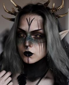 Fairy Costume Makeup, Pagan Makeup, Demon Costume, Elf Cosplay