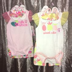 2 Sets Of 3 Pc. Outfits. Both Are Onesie, Shorts And Soft Bottom Sandals. First One Is White Onesie With Pineapples And Reads "Island Cutie" The Shorts And Sandals Have The Matching Pineapples On Them. The Second One Is A Pink Onesie With Hawaiian Flowers That Reads "Little Sunshine". The Shorts And Sandals Have The Matching Hawaiian Flowers. Both Sets Are Brand New With Tags Attached And Still On Hangers. **********Please Message Me For Additional Info Or Pics**********All Sales Are Final, No R Playful Stretchable Summer Sets, Playful Stretch Summer Sets, Fun Summer Playwear Sets, Fun Sleeveless Cotton Sets, Fun Yellow Summer Sets, Fun Multicolor Sleeveless Sets, Stretch Playtime Sets For Summer, Stretch Sets For Summer Playtime, Cute Yellow Sleeveless Sets