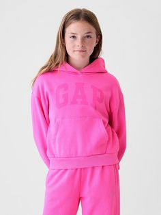 Kids Logo Hoodie Hoodie Gap, Bday Wishlist, Wishlist 2024, Outfit Hoodie, Gap Logo, Arch Logo, Sweatsuit Set, Hoodie Set, Gender Equality