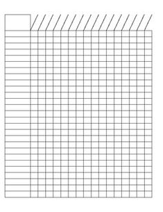 a blank graph paper with lines on the top and bottom, for students to use