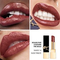 YSL the bold lipstick Grape Oil, High Shine Lip Gloss, Bold Lipstick, Lip Contouring, Satin Lipstick, Floral Oil, Warm Red