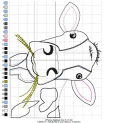 an image of a drawing with the shape of a dog on it's face