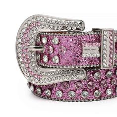 The unisex Pink Strap with Pink Shiny Crystal Rhinestone BB Belt is a unique and stylish accessory that is perfect for adding a touch of glam to any outfit Made from high-quality materials, this belt features a shimmering array of pink crystals that will catch the light and draw attention to your waistline. The pink strap is made from durable and comfortable materials that can withstand regular use. This belt is versatile and can be worn with both casual and formal outfits. It adds a pop of colo Bb Belt, Country Belts, Monster High Cosplay, Belt Store, Bling Belts, Formal Outfits, Rhinestone Belt, Belt Style, Diamond Crystal