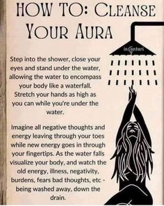 Cleanse Your Aura, Chakra Health, Bad Thoughts, Healing Affirmations, Spiritual Cleansing, Energy Cleanse, Healing Meditation