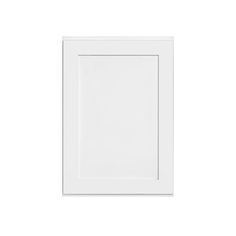 a white square frame on a white wall