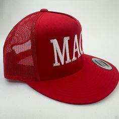 Brand New High Quality Embroidered Cap Flat Bill Brim Visor Trucker Style Adjustable Snapback Closure Premium Cotton Front Panel Mesh Rear Panels Ships In A Cardboard Box Embroidered Flats, Military Cap, Navy Marine, Embroidered Cap, Army & Navy, Embroidered Caps, Snapback Cap, Cardboard Box, Embroidered Patches