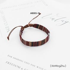 Material: Cord Fashion Element: Totem Style: Ethnic Style Jewelry Accessories Bracelets, Bracelet Fil, Rope Jewelry, Puppy Supplies, Ethnic Style, Watch Necklace, Accessories Bracelets, Ethnic Fashion, Ring Bracelet