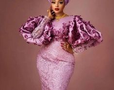 Nigerian Lace Dress, Aso Ebi Lace, Aso Ebi Lace Styles, Latest Aso Ebi Styles, African Dresses Modern