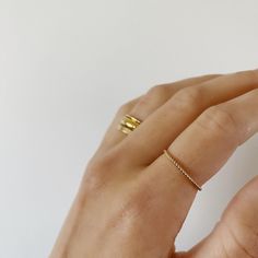 This ring is perfect for any look! With its dainty and minimal twist design, it adds just the right touch of elegance to any outfit. It's great for stacking or wearing on its own, making it a versatile and stylish choice for any occasion. So go ahead, treat yourself to this stunning Rope Gold Filled Ring. ∙ D E T A I L S ∙- 18k Gold Filled ∙ G O L D ∙ F I L L E D ∙ Gold-filled components contain 100+ times more real gold than gold-plated components and are both durable and tarnish resistant. It is more affordable and accessible than solid gold but higher quality than gold plated. Necklaces Simple, Rope Ring, Summer Rings, Rope Rings, Unique Pendant Necklace, Jewelry Essentials, Gold Filled Ring, D F, Real Gold