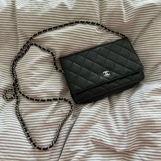 Well Loved, Black Chanel Woc With Silver Hardware. Could Use Some Tlc But Still Wearable! Has Some Fraying On Edges Of Leather. Used Many Times. One Of My Favorite Bags I’ve Ever Owned. Authentic. Lamb Skin Only Selling To Fund Wedding Dress. Wedding Fund, Chanel Woc, Wallet On Chain, Chanel Bags, Better Love, Silver Hardware, Chanel Bag, My Favorite, Chanel