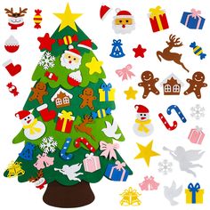 christmas tree cut outs with different shapes and sizes