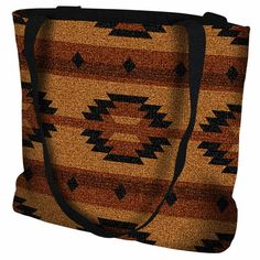 With its tan, brown and black geometrics, the Southwest Geometric Tan Tote Bag, from our selection of western purses and accessories, is the perfect addition to your Southwestern apparel. 100% Cotton 17"W x 17"H Dry clean or machine wash cold, tumble dry low Made in the USA For more options, we invite you to take the opportunity to peruse our comprehensive selection of western purses and accessories at Lone Star Western Decor now. Brown Southwestern Rectangular Shoulder Bag, Southwestern Brown Rectangular Shoulder Bag, Southwestern Style Brown Rectangular Shoulder Bag, Brown Southwestern Style Shoulder Bag For Everyday Use, Western Style Brown Bags For Daily Use, Western Style Rectangular Travel Bag, Southwestern Style Tote Bag For Everyday Use, Southwestern Style Everyday Tote Bag, Western Brown Bags For Fall