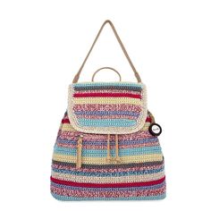 The Sak Women's Sayulita Backpack, Eden Stripe : Target Casual Crochet Beach Bag, Casual Crochet Backpack Bag For Daily Use, Casual Crochet Backpack For Daily Use, Casual Summer Backpack For Daily Use, Beach Backpack With Adjustable Strap, Multicolor Crochet Bag For Travel, Casual Multicolor Crochet Travel Bag, Beige Beach Backpack, Summer Beach Standard Backpack