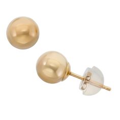 Add a finishing touch to your outfit with this 14k Gold ball stud earrings. Click on this JEWELRY & WATCHES GUIDE to learn about fit, styles, materials and more! Add a finishing touch to your outfit with this 14k Gold ball stud earrings. Click on this JEWELRY & WATCHES GUIDE to learn about fit, styles, materials and more! FEATURES Length: 5 mm Backings: post Nickel free Metal: 14k gold Finish: polished Packaging: boxed Size: One Size. Color: Yellow. Gender: female. Age Group: adult. Mens Diamond Stud Earrings, Best Earrings, Ball Stud Earrings, Yellow Earrings, Rose Earrings, Mens Gift Sets, Online Earrings, Gold Studs, Earring Backs