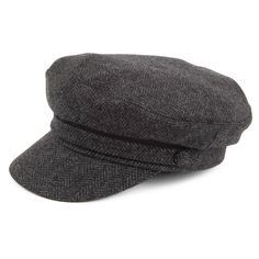 a gray hat on a white background